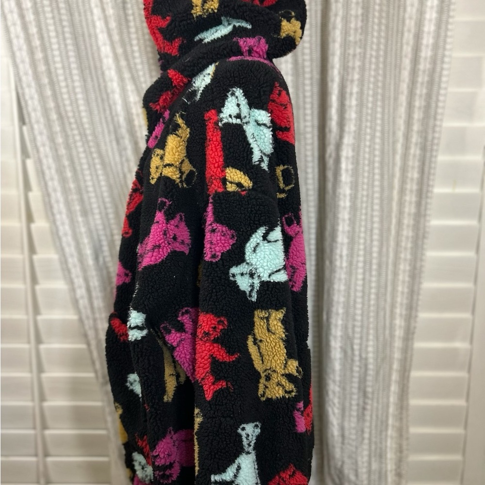 Delias Women's Multicolor Teddy Bear Jacket - Picture 6 of 7